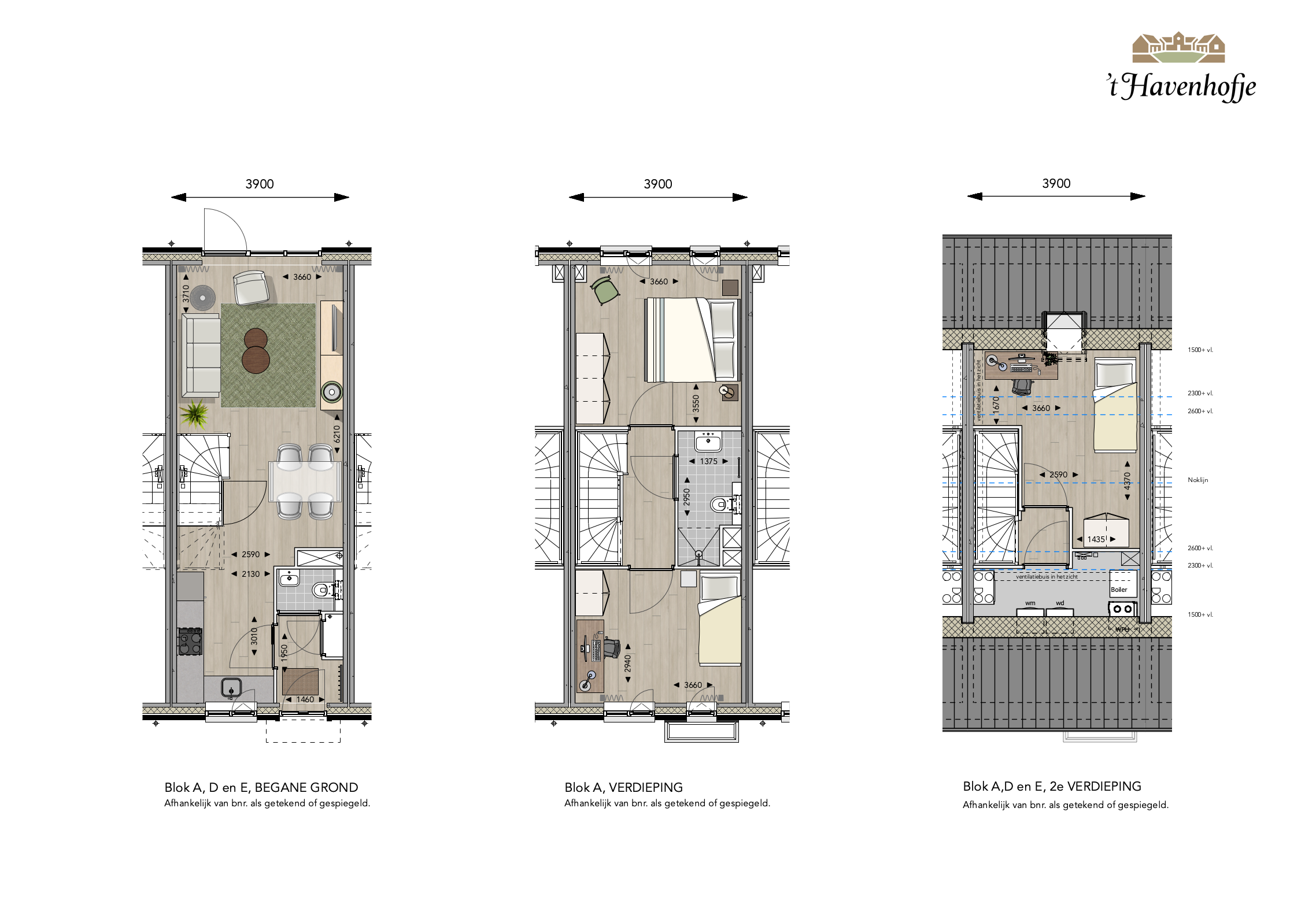 Blad 01 Verkoop Tussenwoning Blok A D E (1)